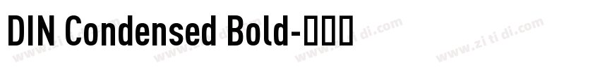 DIN Condensed Bold字体转换